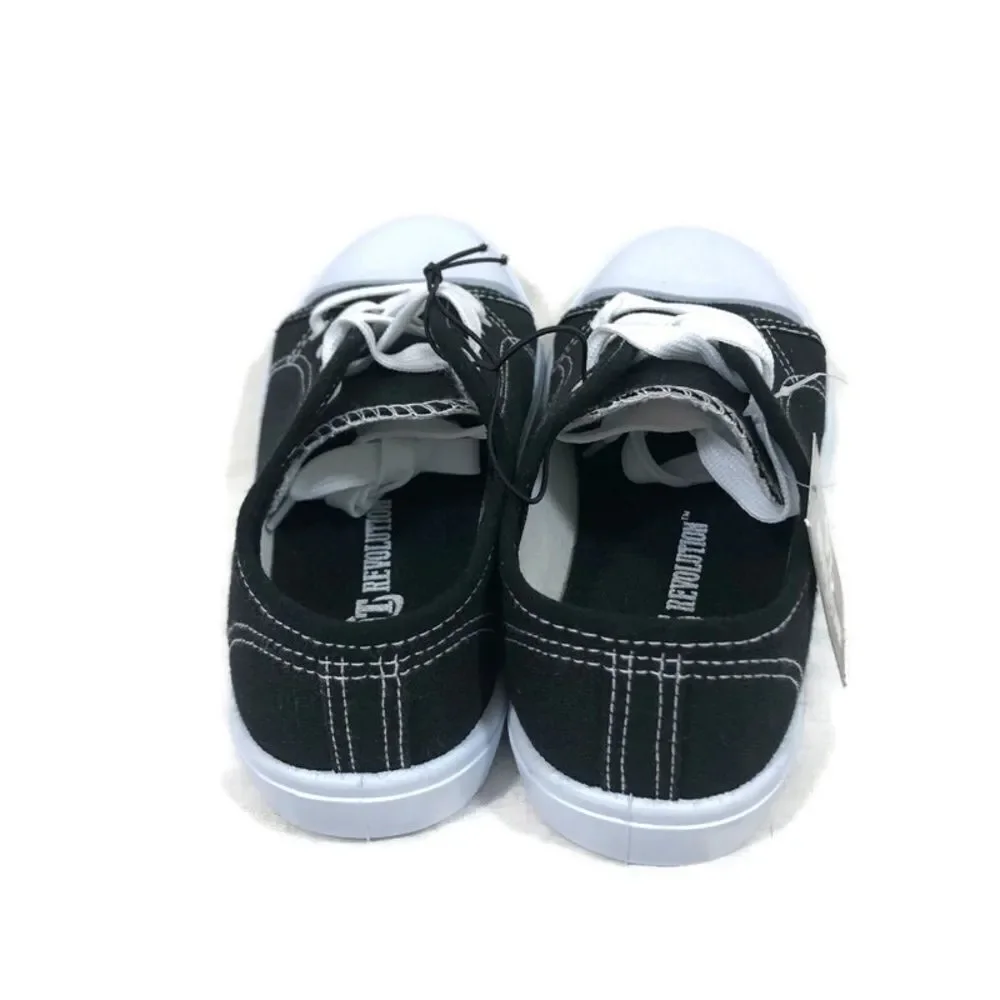 Brand New Boys Black and White Canvas Sneakers‎